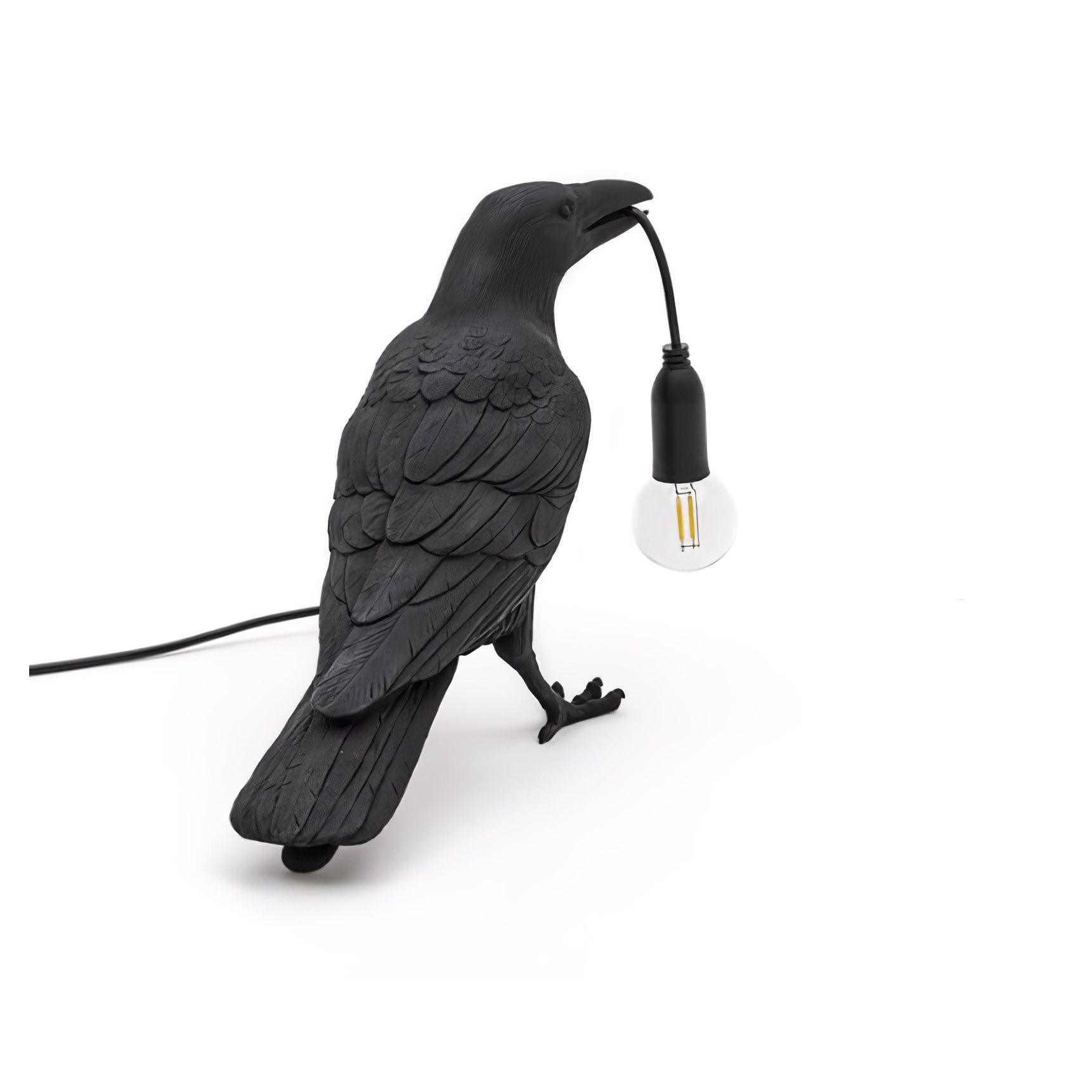 Creative Raven Resin LED Plug-In Table Lamp 1-Light