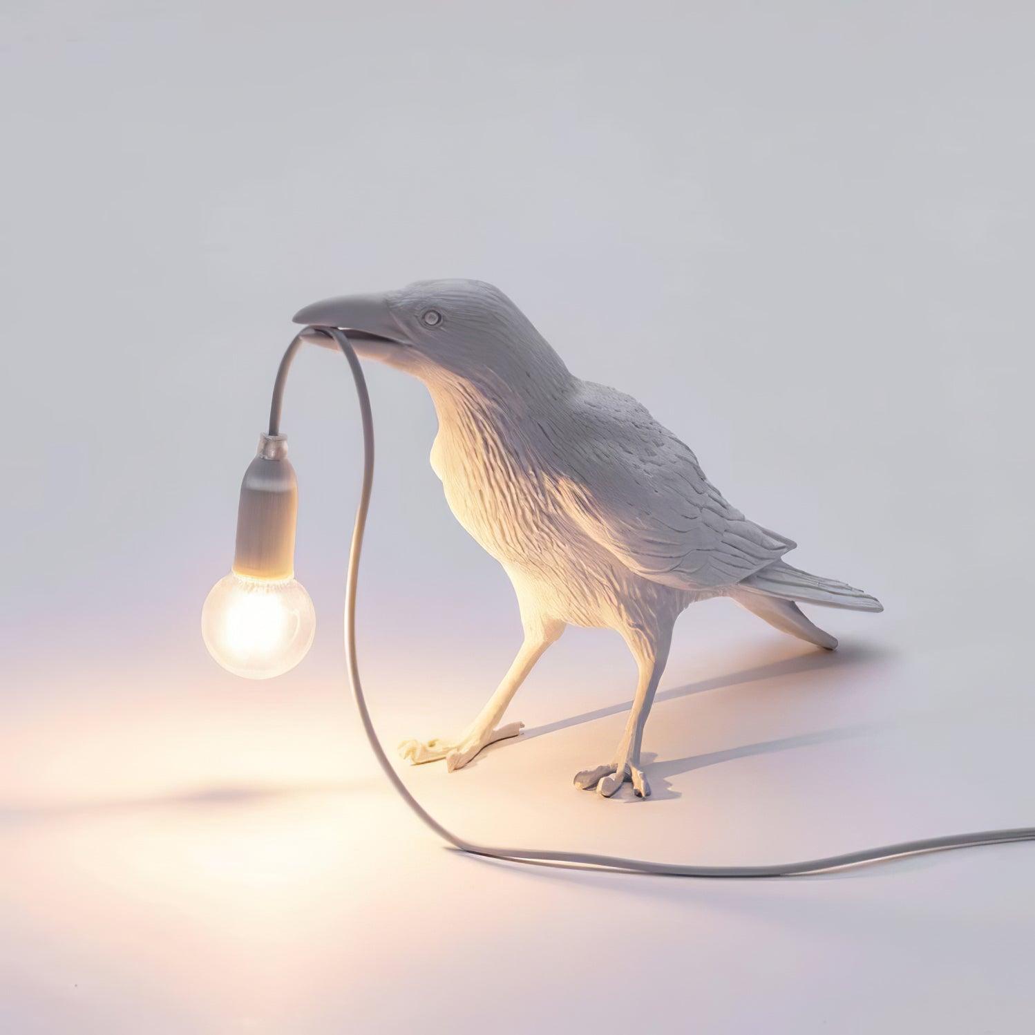 Creative Raven Resin LED Plug-In Table Lamp 1-Light