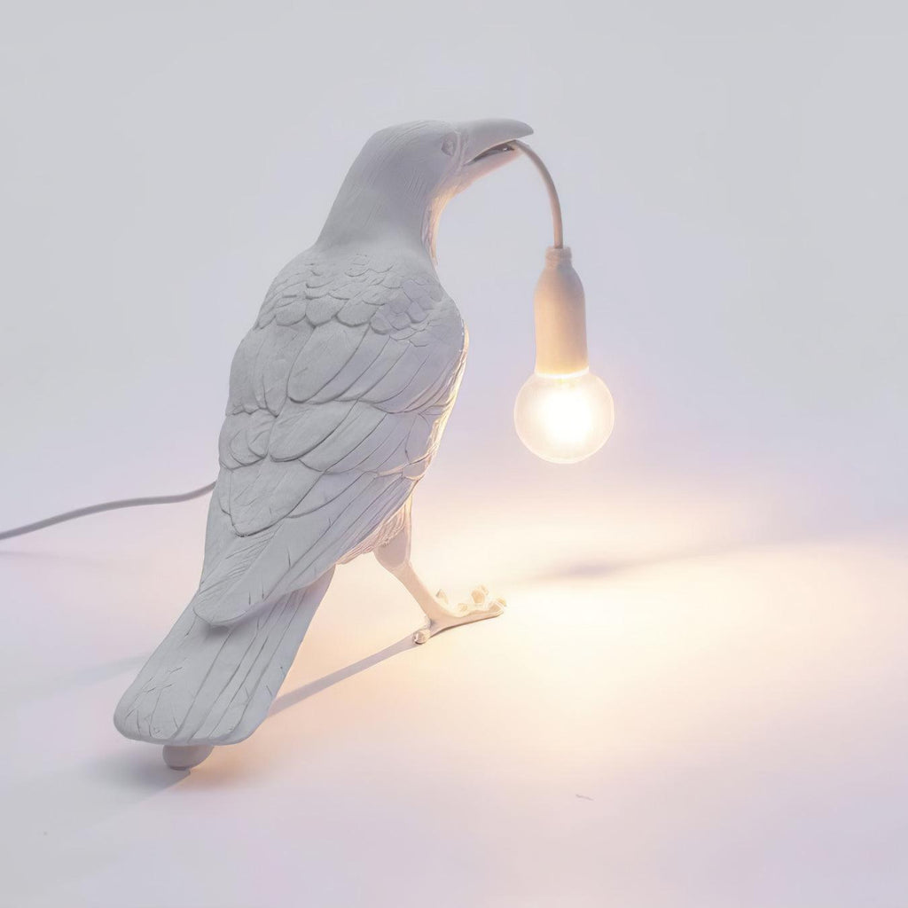 Creative Raven Resin LED Plug-In Table Lamp 1-Light