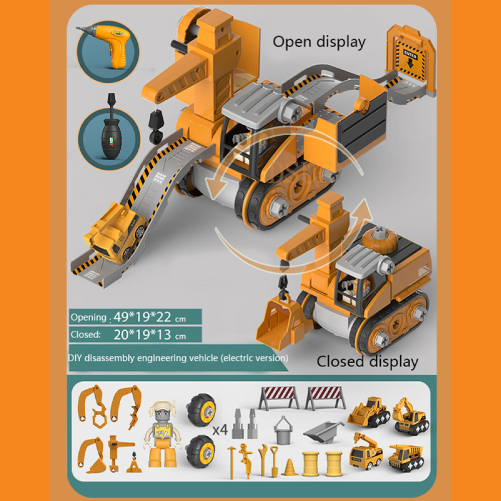 Guili | Build-n-Play Set | Creative Construction for Children - Educational Construction Toy with Drill