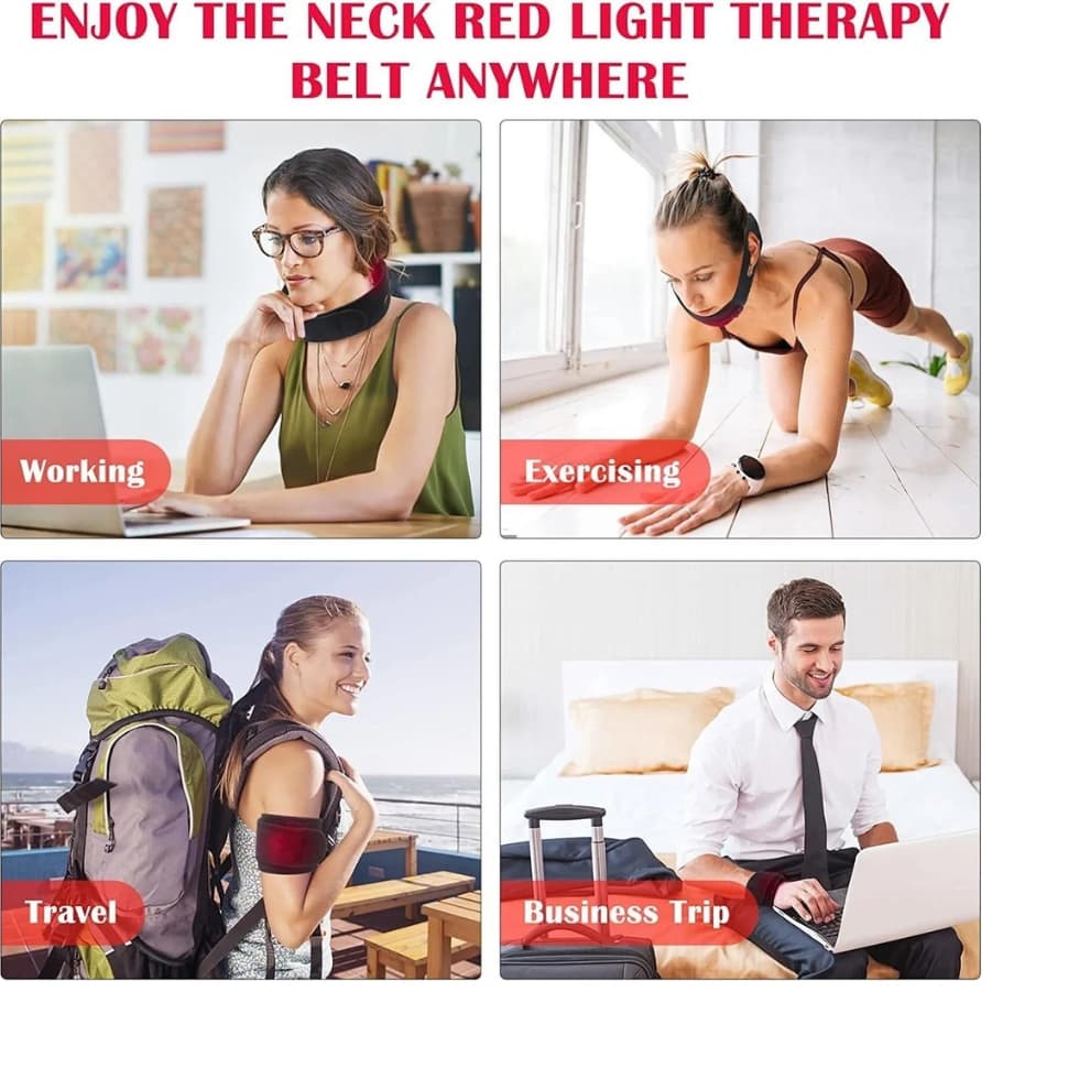 Guili | Heated Neck Wrap with Red Light Therapy – Effective Heat & Massage for Neck Pain Relief