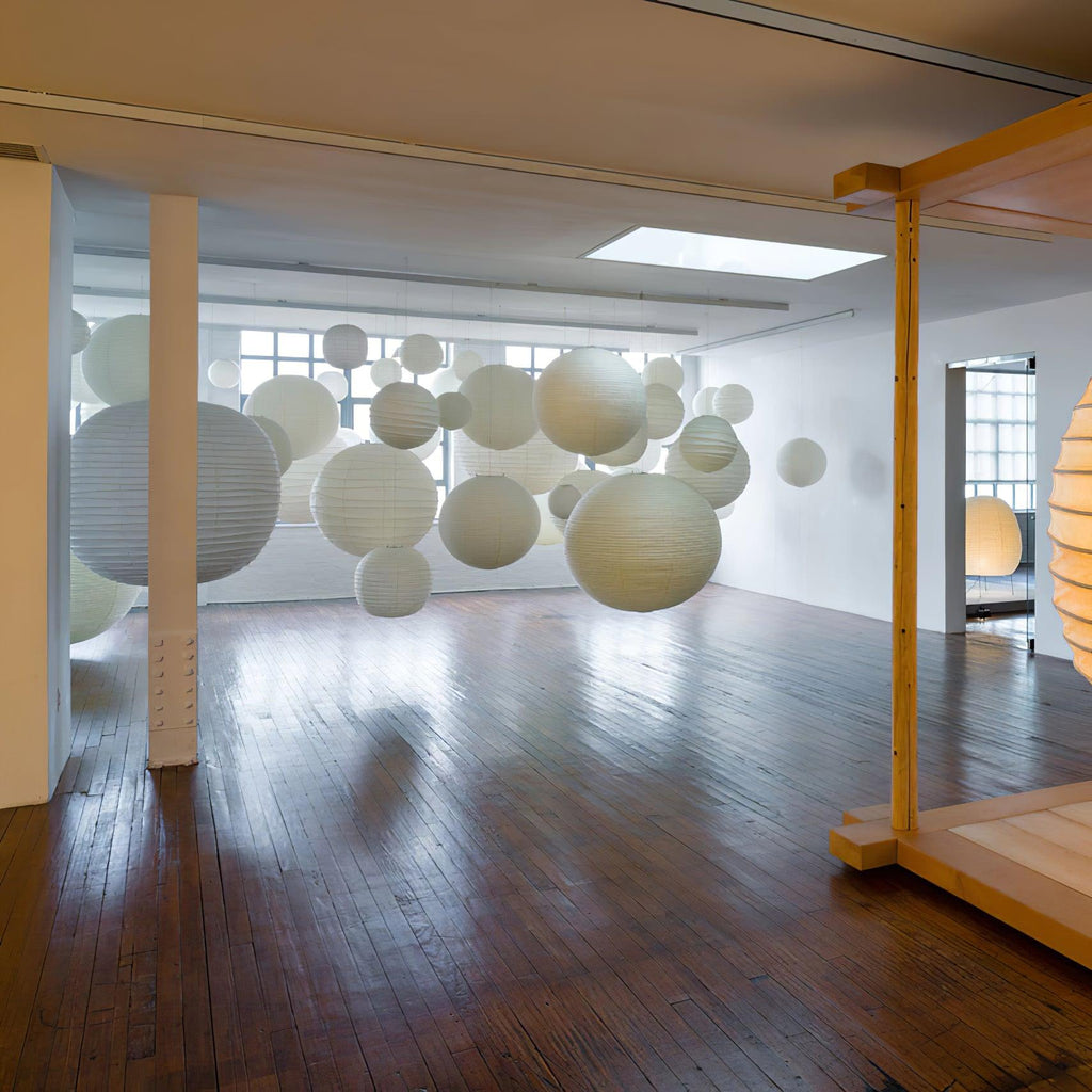 Japanese Washi Paper Globe Pendant Light 1-Light