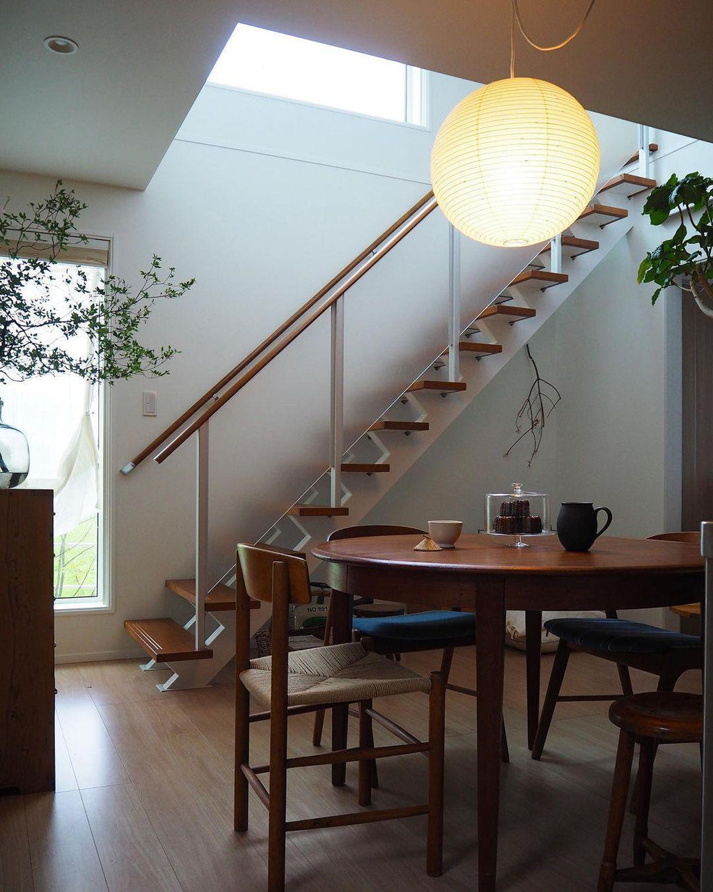 Japanese Washi Paper Globe Pendant Light 1-Light