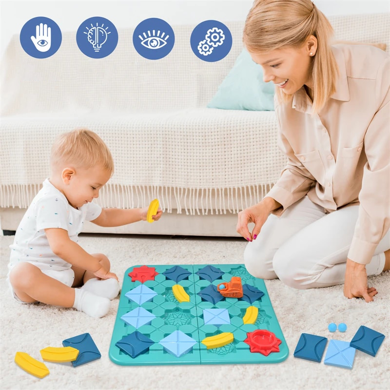 Guili | LogiMaze Board | Stimulate creativity and logical thinking - Montessori puzzle game