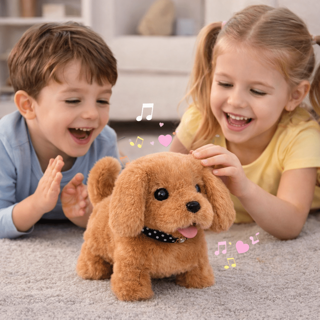 Robotic Puppy Interactive Toy Realistic Plush Companion Kids