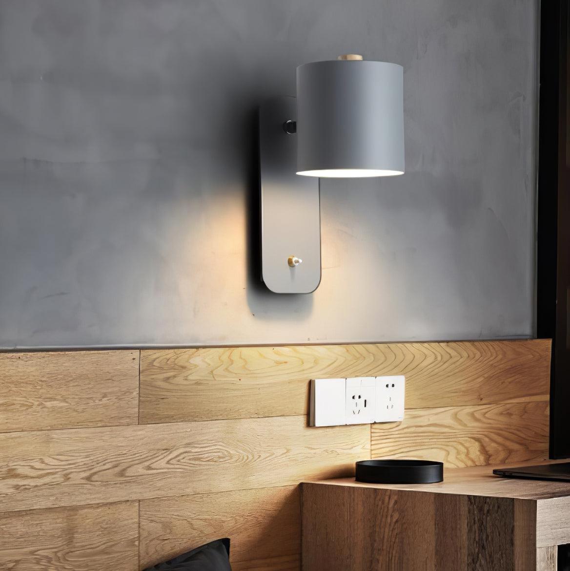 Modern Minimalist Rotatable Cylinder LED Wall Sconce 1-Light
