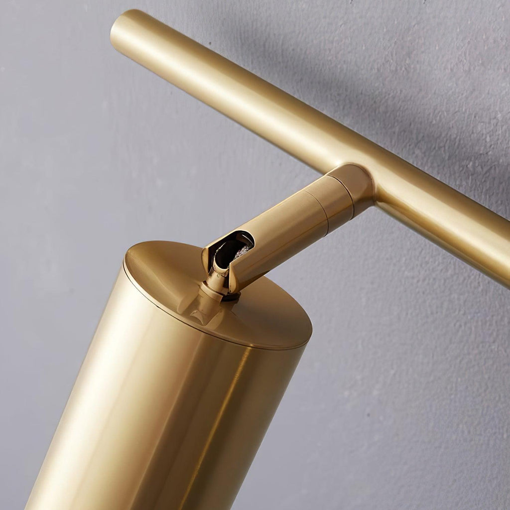 Modern Brass Double Cylinder Adjustable Wall Spotlight