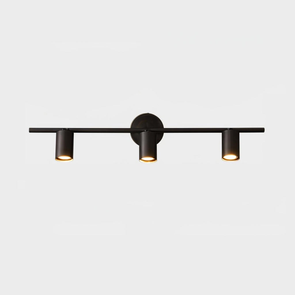 Modern Brass Double Cylinder Adjustable Wall Spotlight
