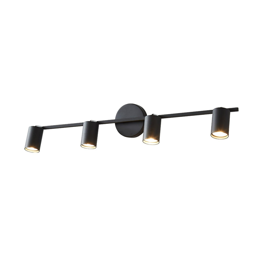 Modern Brass Double Cylinder Adjustable Wall Spotlight