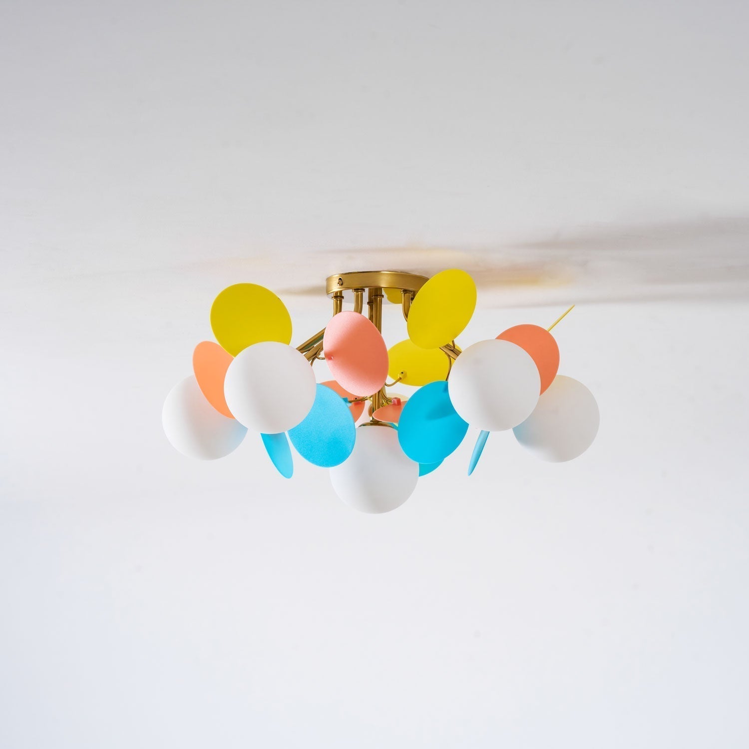 Modern Macaron Globe LED Ceiling Light 1-Light