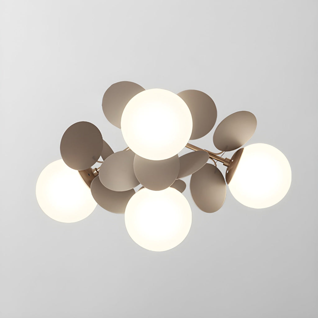 Modern Macaron Globe LED Ceiling Light 1-Light