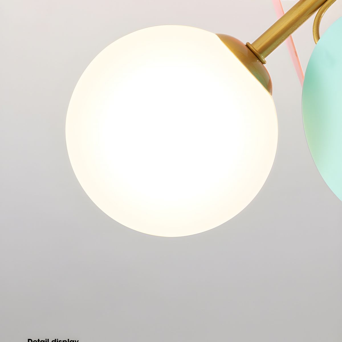 Modern Macaron Globe LED Ceiling Light 1-Light