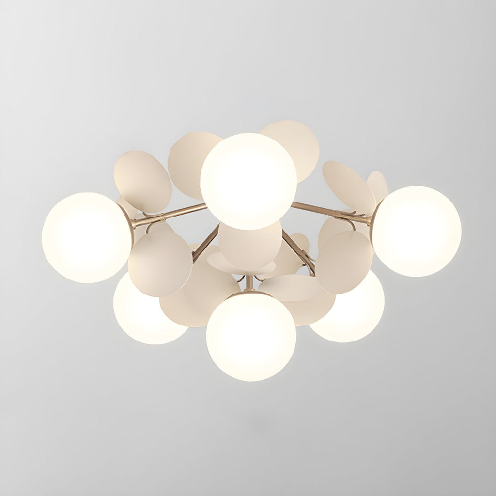 Modern Macaron Globe LED Ceiling Light 1-Light
