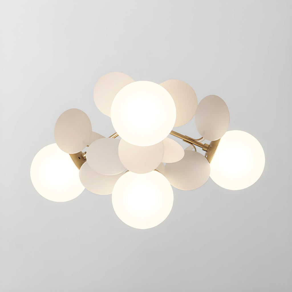 Modern Macaron Globe LED Ceiling Light 1-Light