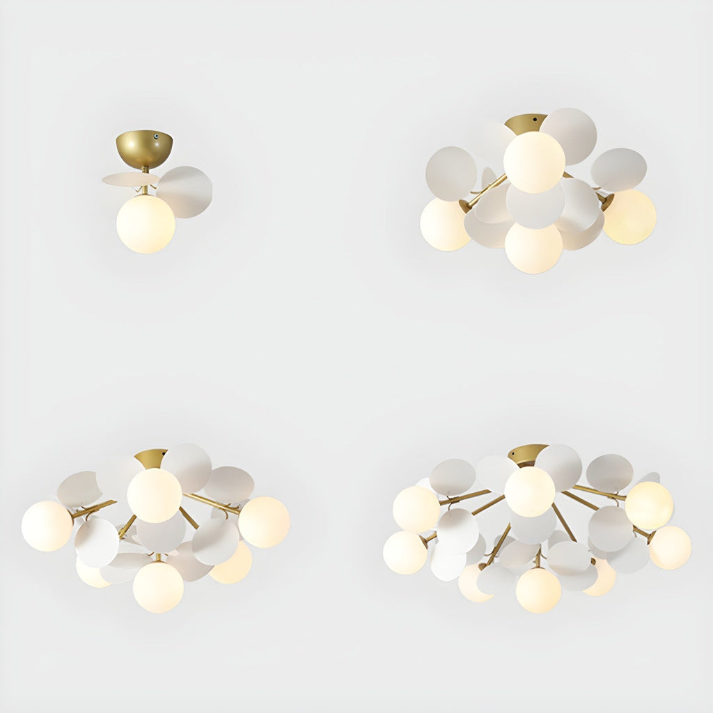Modern Macaron Globe LED Ceiling Light 1-Light