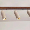Nordic Wabi-Sabi Travertine Cylinder Ceiling Light 3-Light