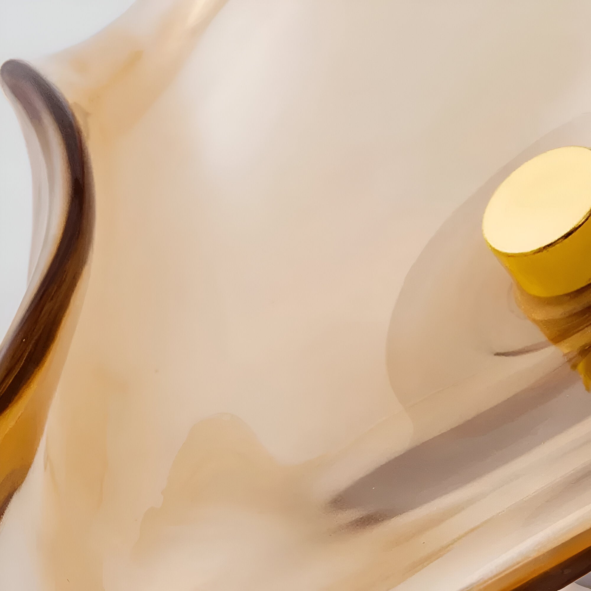 Nordic Curved Glass Japandi LED Wall Sconce 1-Light