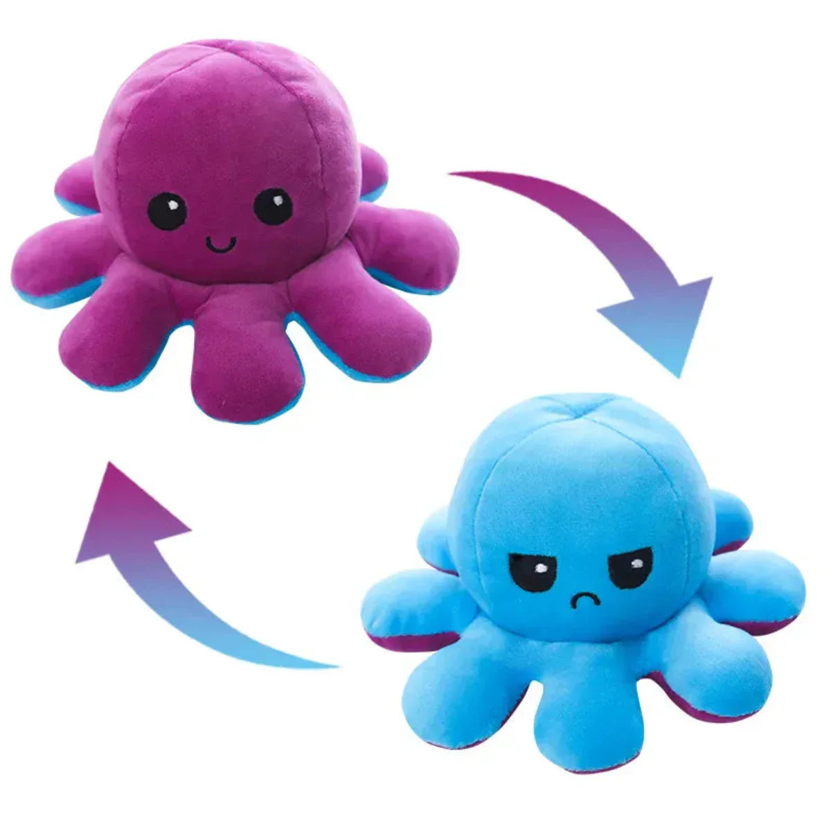 Guili | Reversible Octopus | Two Facial Expressions - Emotions in a Twist