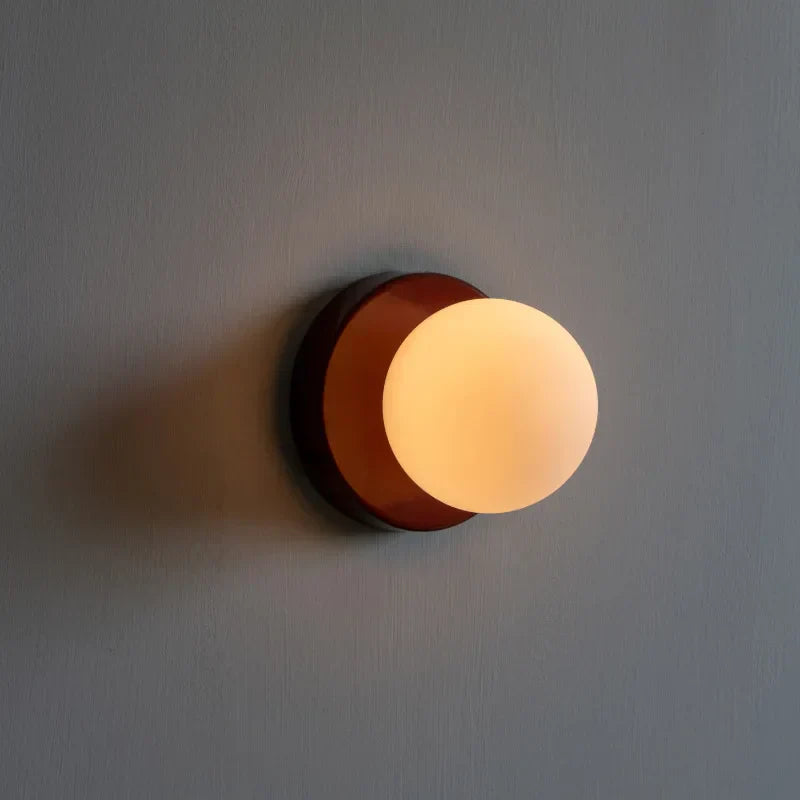 Nordic Glass Globe Wall Sconce LED 1-Light