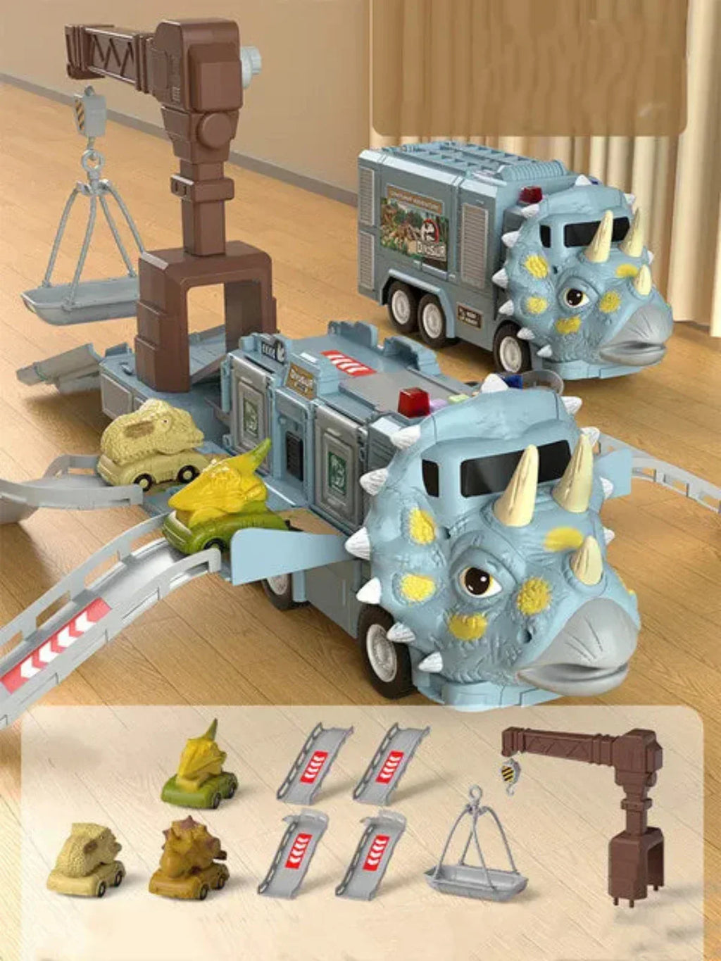 Guili | DinoRacer | Experience prehistoric adventure - 2-in-1 dinosaur truck toy