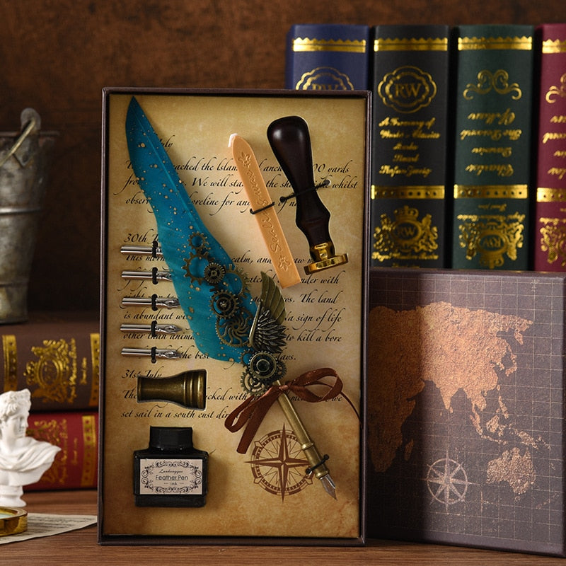 Guili | Phoenix Feather Mechanic Calligraphy Pen Set