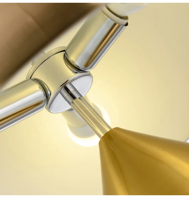 Nordic Brass Dome LED Table Lamp 3-Light