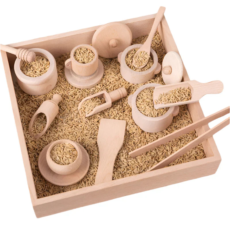 Guili | EcoToys CookBuddy Wooden Kitchen Set | Let young chefs discover their talent - Educational and creative play fun