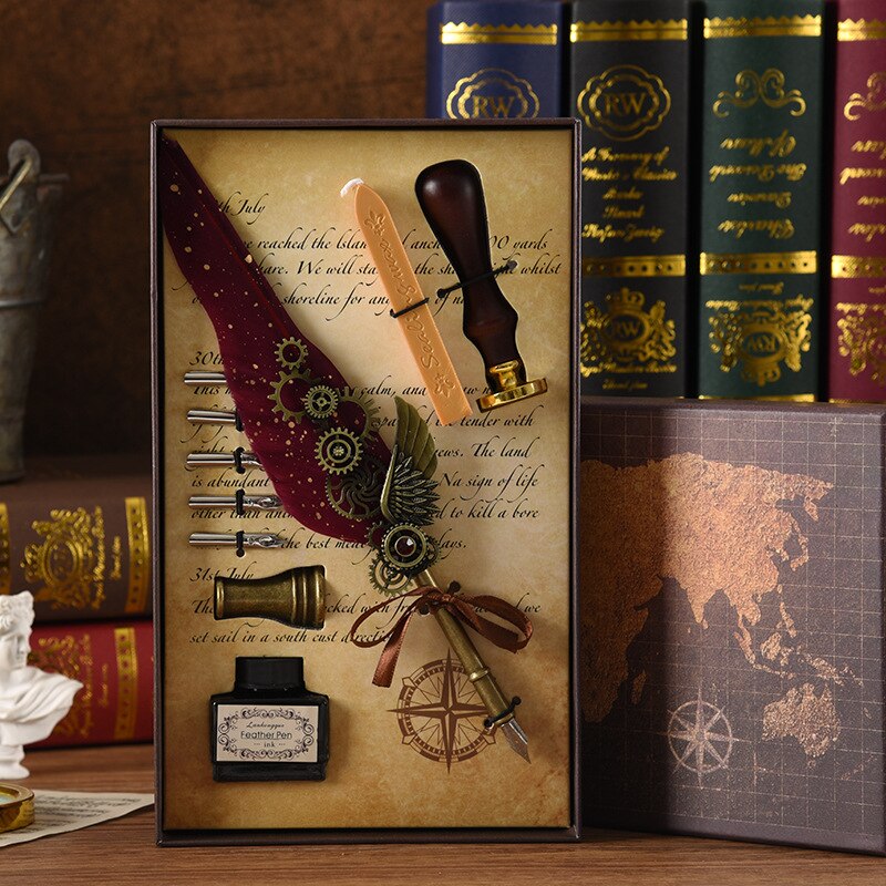 Guili | Phoenix Feather Mechanic Calligraphy Pen Set