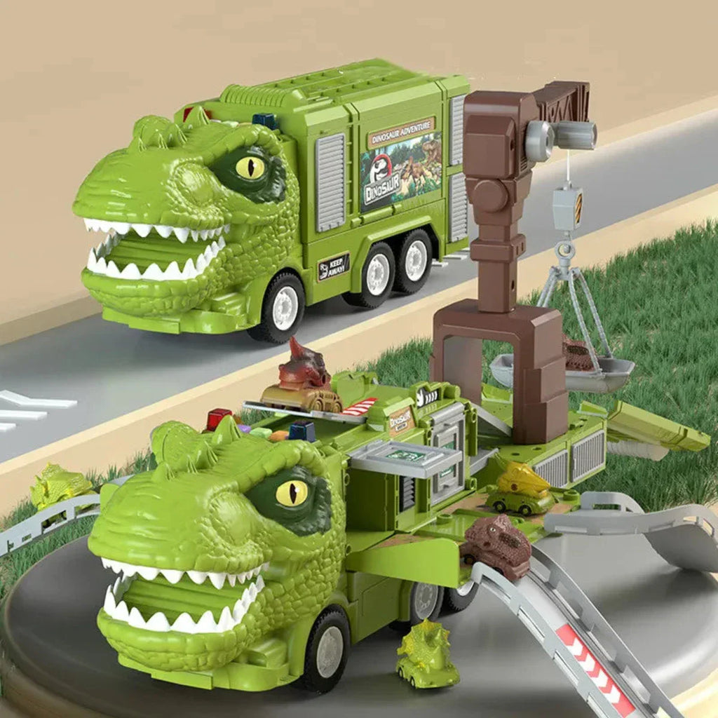 Guili | DinoRacer | Experience prehistoric adventure - 2-in-1 dinosaur truck toy