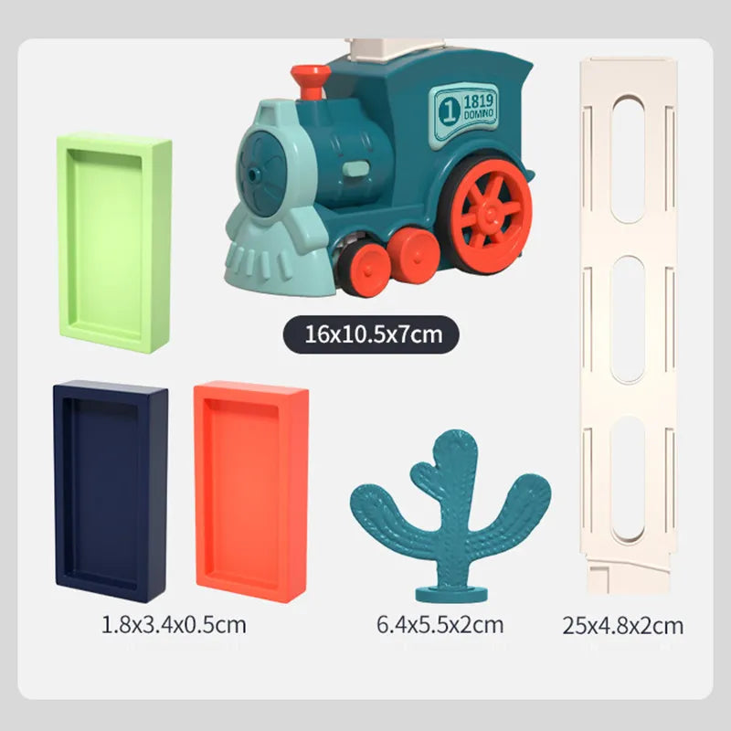 Guili | DominoTrain | Brings Play Fun and Education Together - Automatic Domino Playset