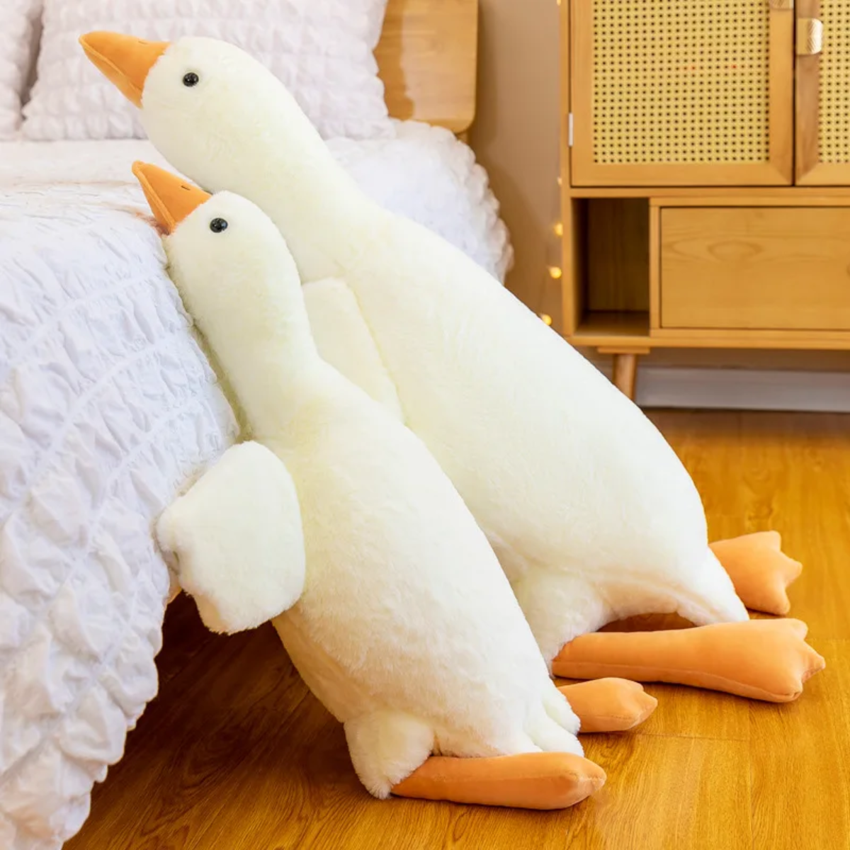 Guili | White Goose Cushion | Soft and Cozy - Plush Toy