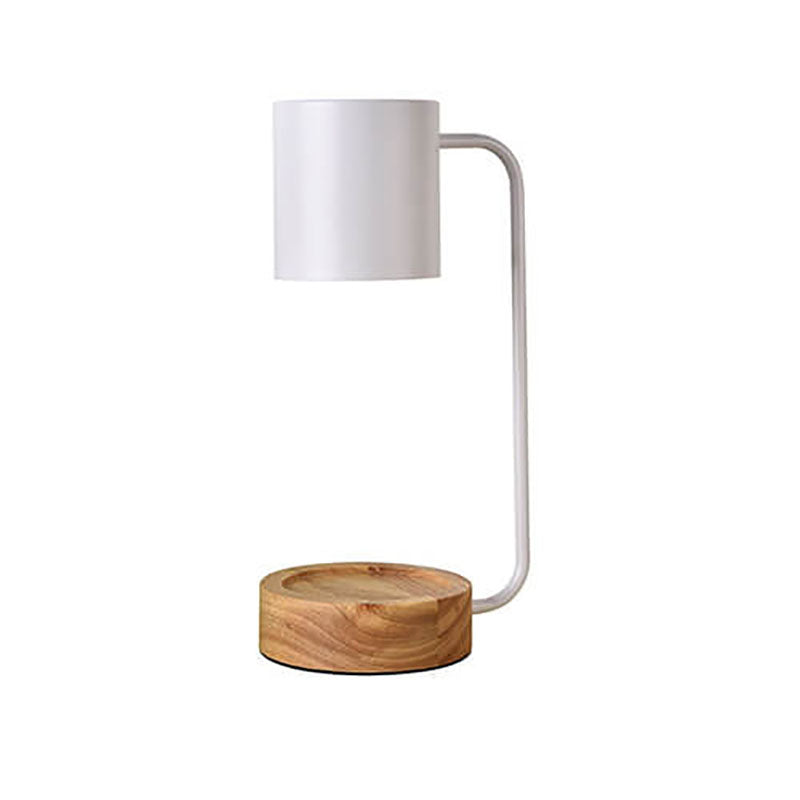 Japanese Wood 1-Light Dimmable Wax Melting Table Lamp
