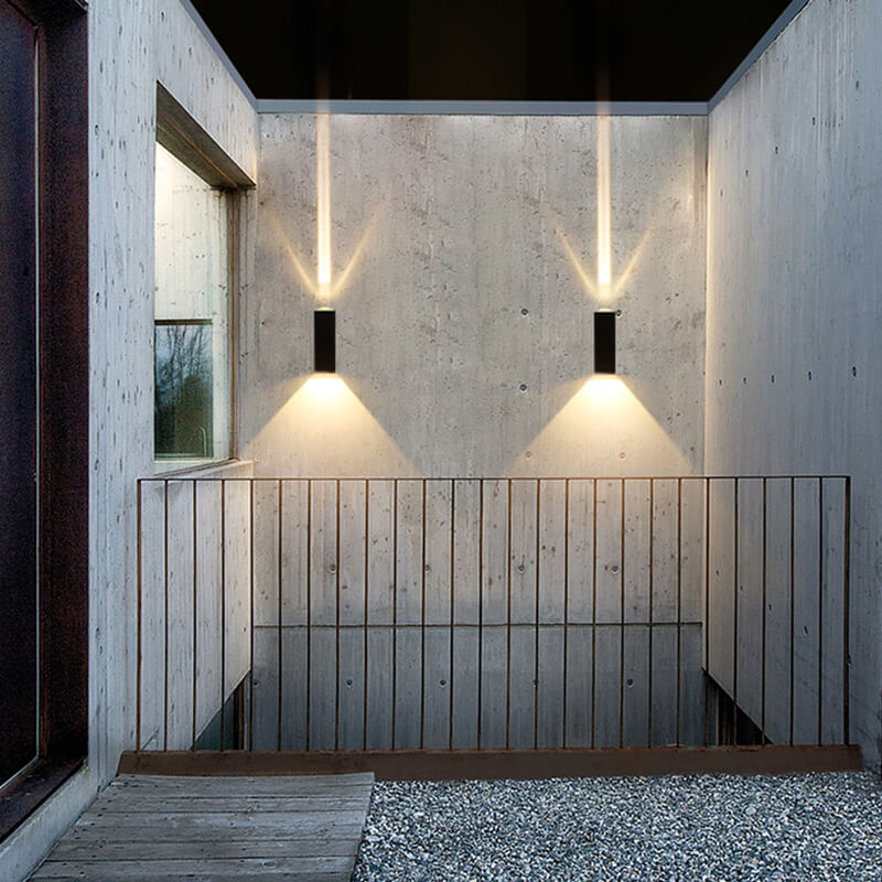 Modern Rectangular LED Outdoor Wall Sconce Light 1-light Ip65