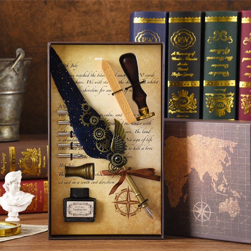 Guili | Phoenix Feather Mechanic Calligraphy Pen Set