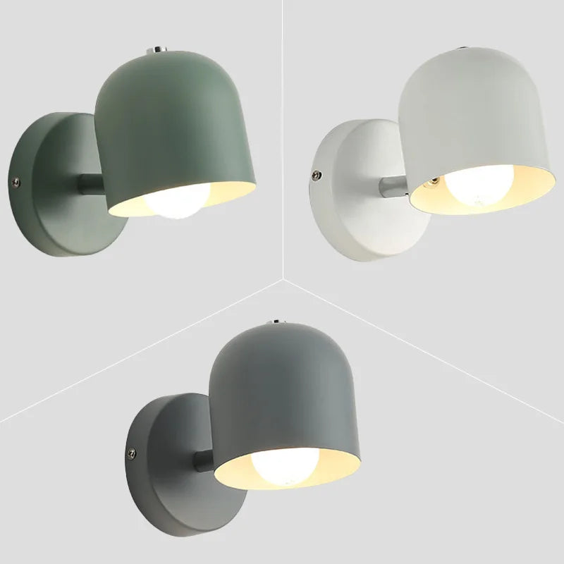 Modern Macaron Dome Wall Sconce LED 1-Light