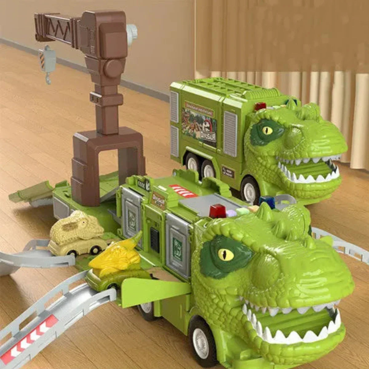 Guili | DinoRacer | Experience prehistoric adventure - 2-in-1 dinosaur truck toy