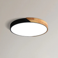 Scandinavian Wooden LED Ceiling Light Fixture – Modern Flush Mount Design for Cozy Ambiance