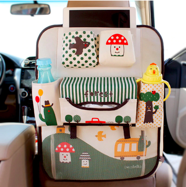 Guili | Car Seat Organizer for Kids | Keep your car neat and organized during road trips