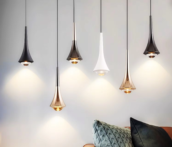 Modern Glass Teardrop LED Pendant Light 1-Light