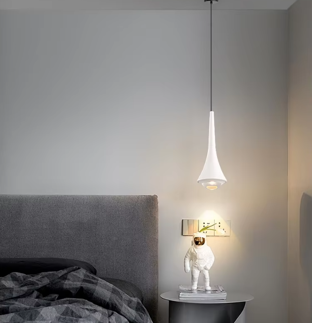 Modern Glass Teardrop LED Pendant Light 1-Light