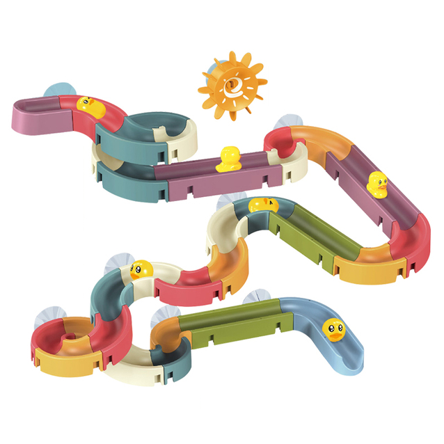 Guili | Baby Bath Toys | Educational Water Toys - Marble Race & Water Spray