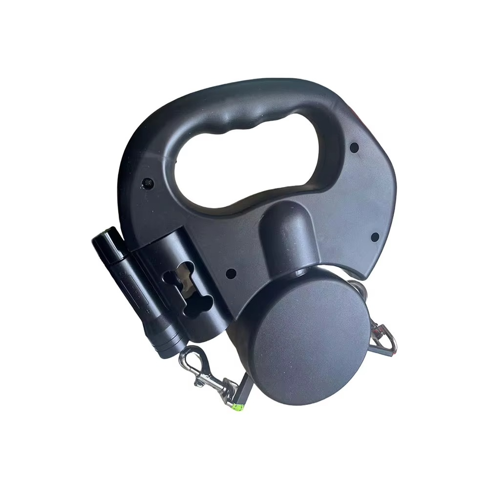 Guili | Retractable Dual Dog Leash with 360° Swivel and LED Safety Light for Walking Two Dogs