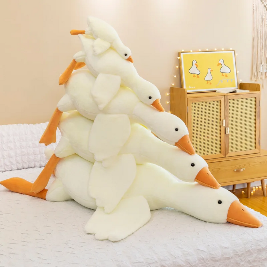 Guili | White Goose Cushion | Soft and Cozy - Plush Toy