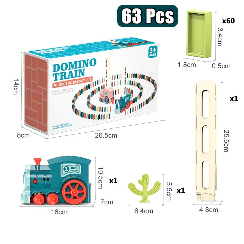 Guili | DominoTrain | Brings Play Fun and Education Together - Automatic Domino Playset