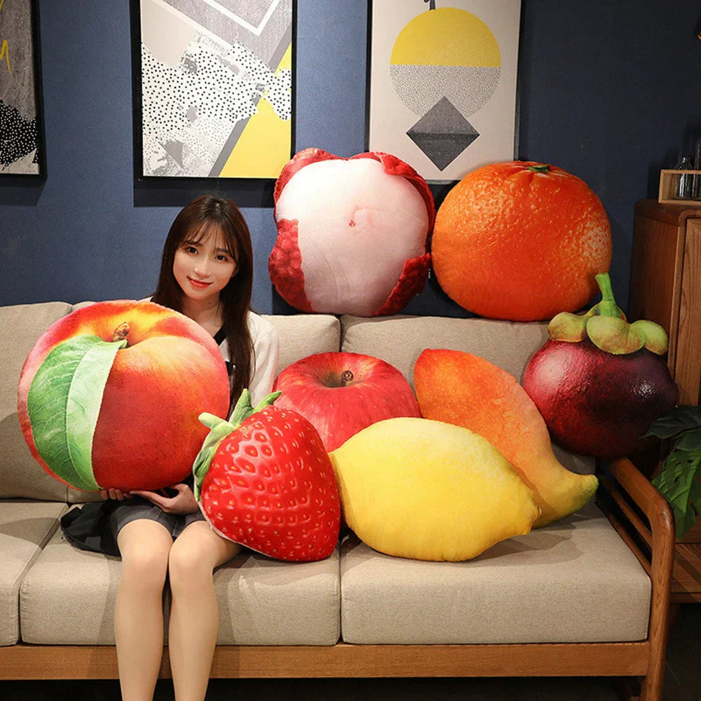 Guili | FruitSnuggle | Cuddly and playful - Plush fruit pillow for home