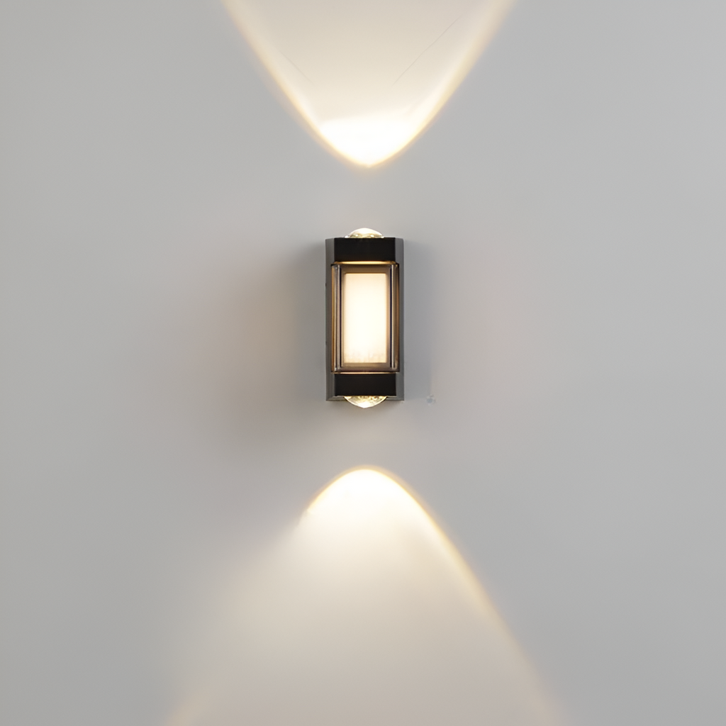 Nordic Minimalist Acrylic Rectangular Outdoor Wall Light LED Up-Down