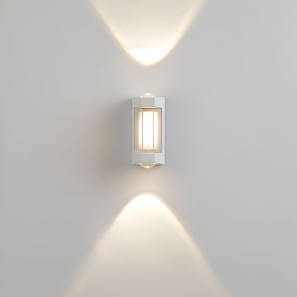 Nordic Minimalist Acrylic Rectangular Outdoor Wall Light LED Up-Down