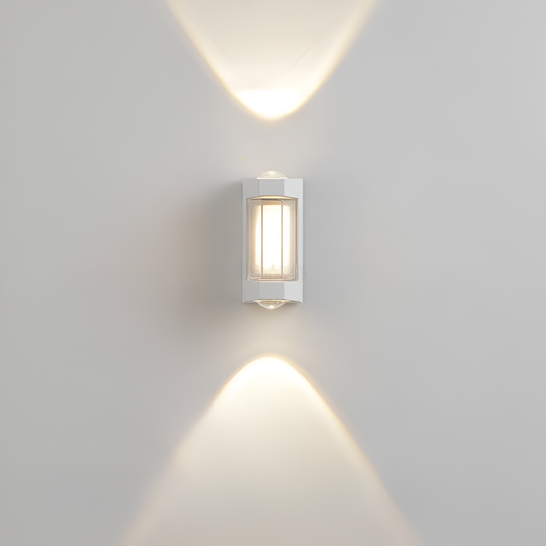 Nordic Minimalist Acrylic Rectangular Outdoor Wall Light LED Up-Down