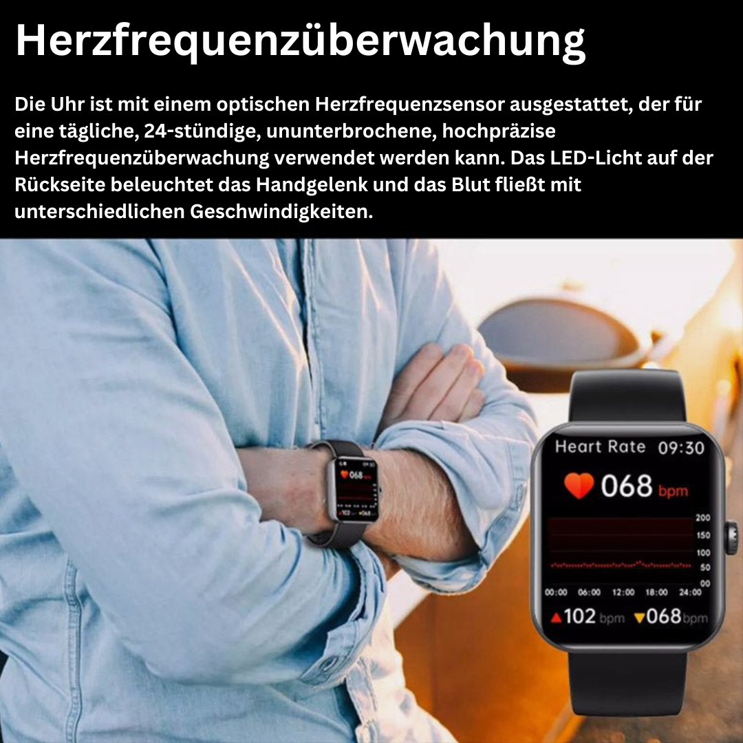GlucoWatch | Smart Glucose Monitoring Watch with Real-Time Tracking