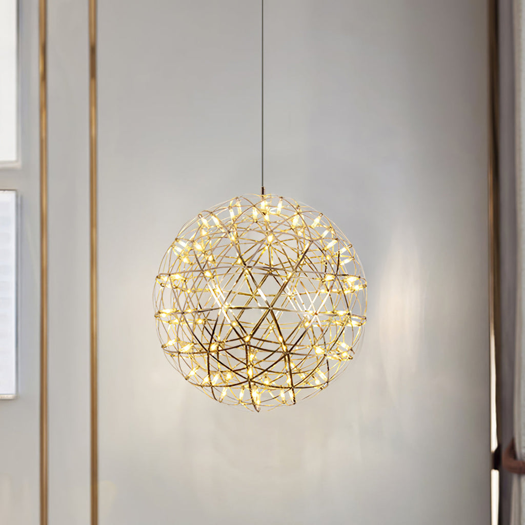 Modern Sphere Stainless Steel LED Pendant Light 1-Light